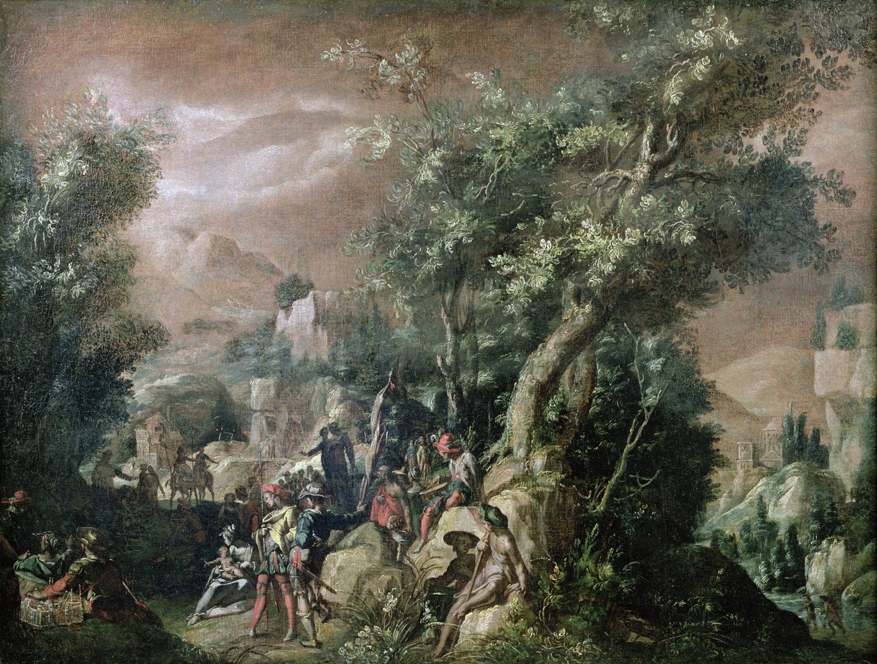Kázání svatého Jana Křtitele od Abraham Bloemaert