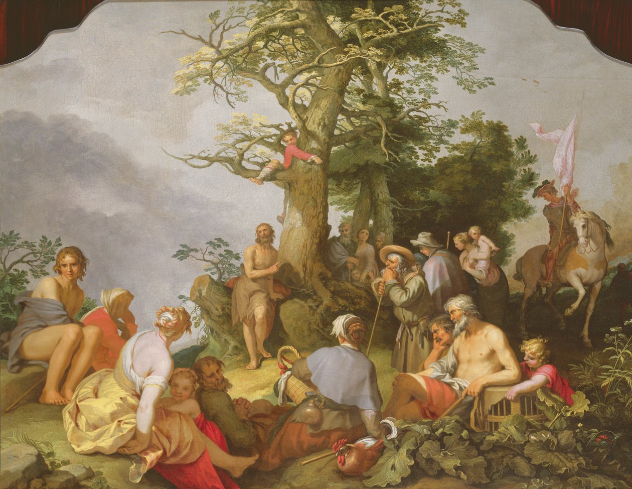 Kázání svatého Jana Křtitele od Abraham Bloemaert