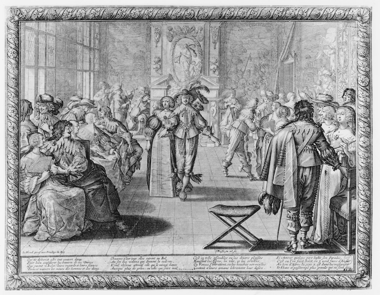 Soudní ples, kolem roku 1630 od Abraham Bosse