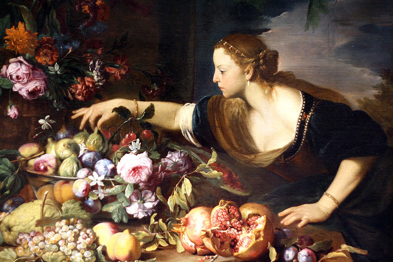 Žena s ovocem od Abraham Brueghel