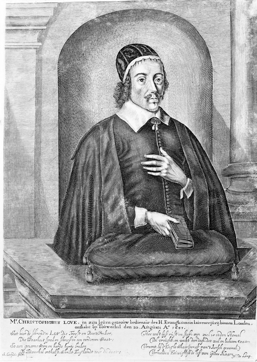 Christopher Love, kolem roku 1651 od Abraham Conradus