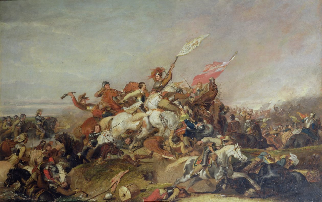 Bitva u Marston Moor v roce 1644, 1819 od Abraham Cooper