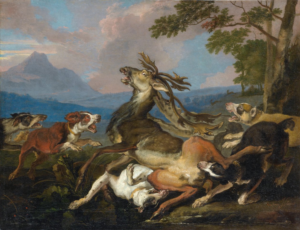 Halali du Cerf od Abraham Danielsz. Hondius