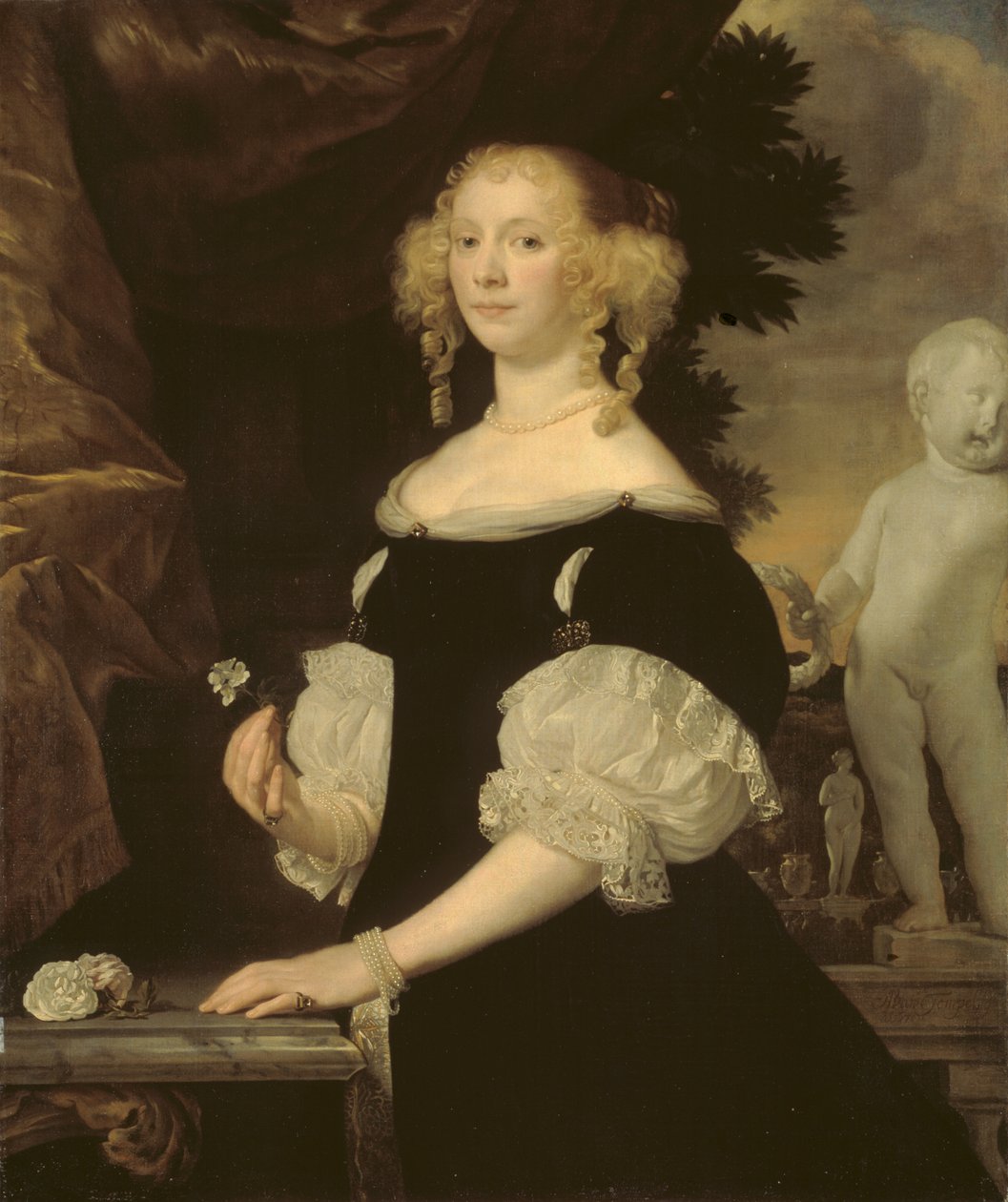 Portrét vdovy po admirálovi van Balenovi od Abraham Lambertsz van den Tempel