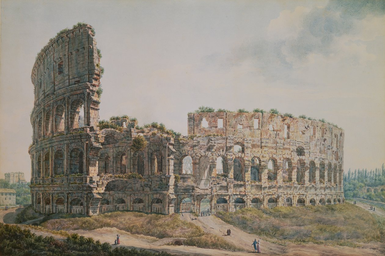 Koloseum, Řím od Abraham Louis Rudolph Ducros
