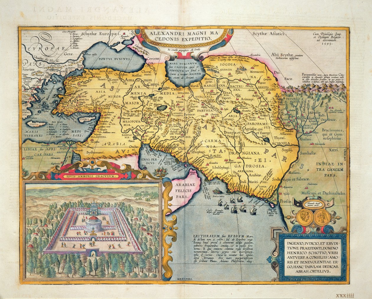 Expedice Alexandra Velikého, z ‚Theatrum Orbis Terrarum‘, 1603 od Abraham Ortelius