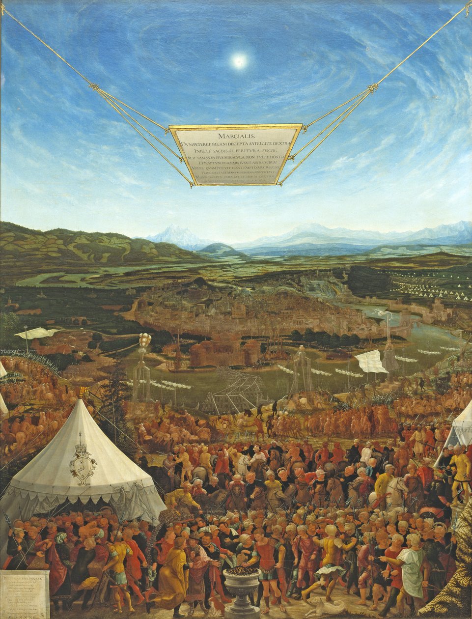 Mucius Scaevola před králem Porsenou, 1533 od Abraham Schöpfer
