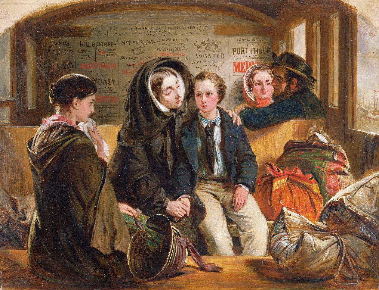 Druhá třída - Rozloučení Tak se loučíme my bohatí v zármutku, loučíme se chudí., 1855 od Abraham Solomon
