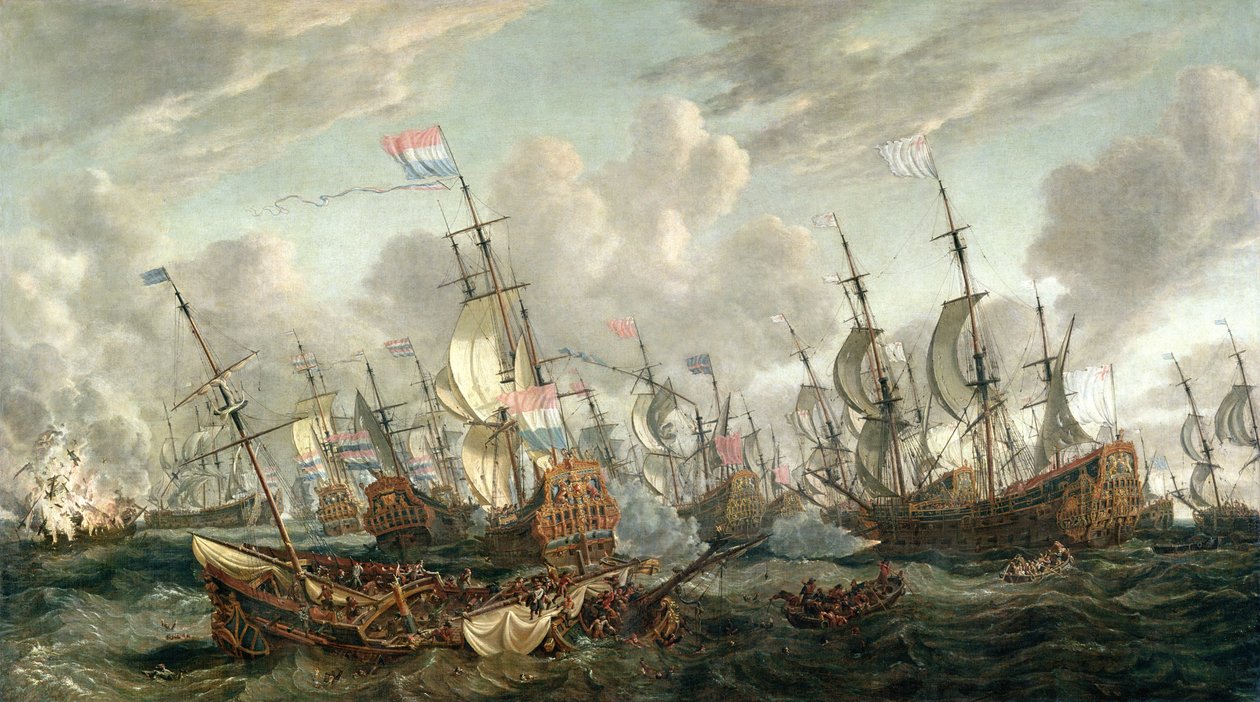 Čtyřdenní bitva, 1.-4. června 1666 od Abraham Storck