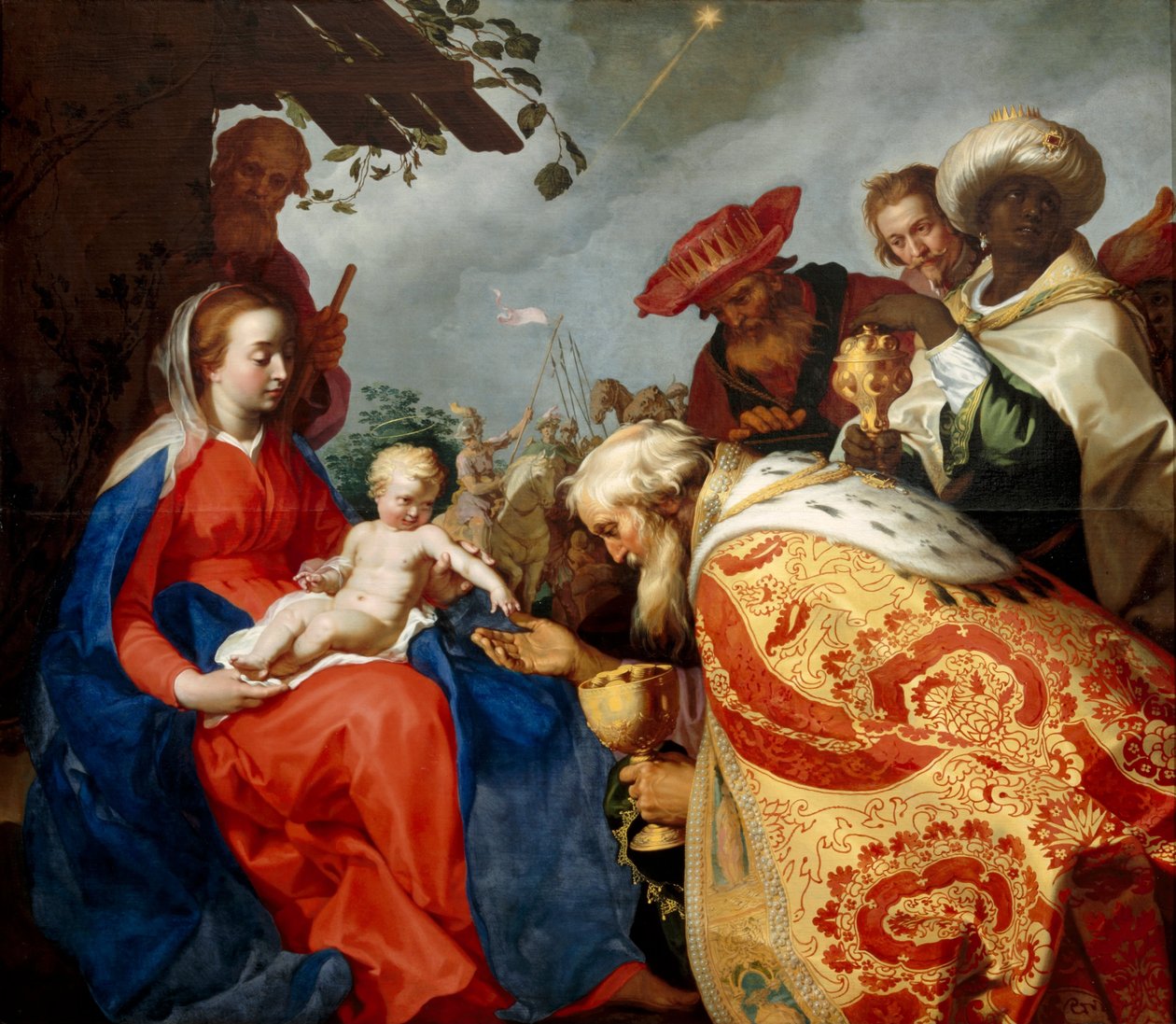 Klanění mudrců od Abraham Bloemaert