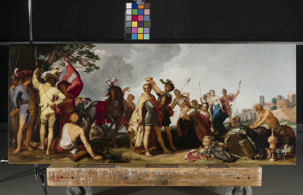 Korunovační scéna (olej na dřevě) od Abraham Bloemaert