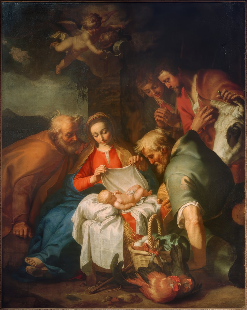 Klanění pastýřů od Abraham Bloemaert