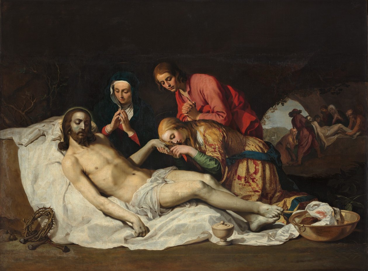 Nizozemština: Kristův nářek (Marek 15,41) Kristův nářek od Abraham Bloemaert