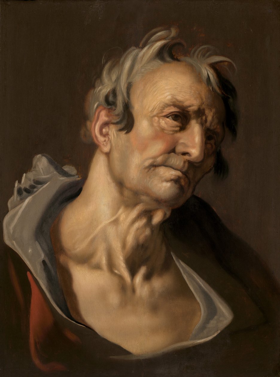 Hlava starého muže od Abraham Bloemaert