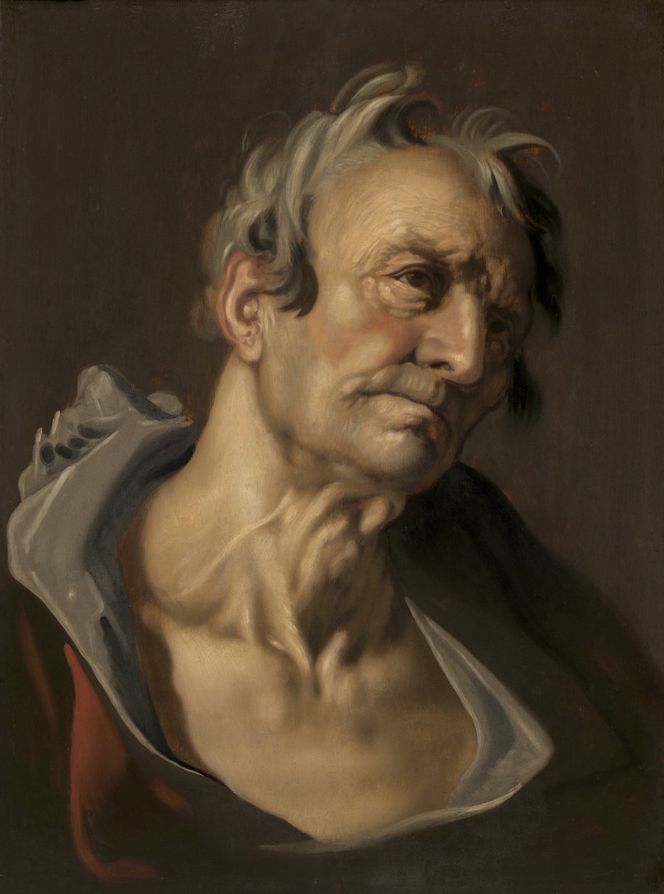 Hlava starého muže od Abraham Bloemaert