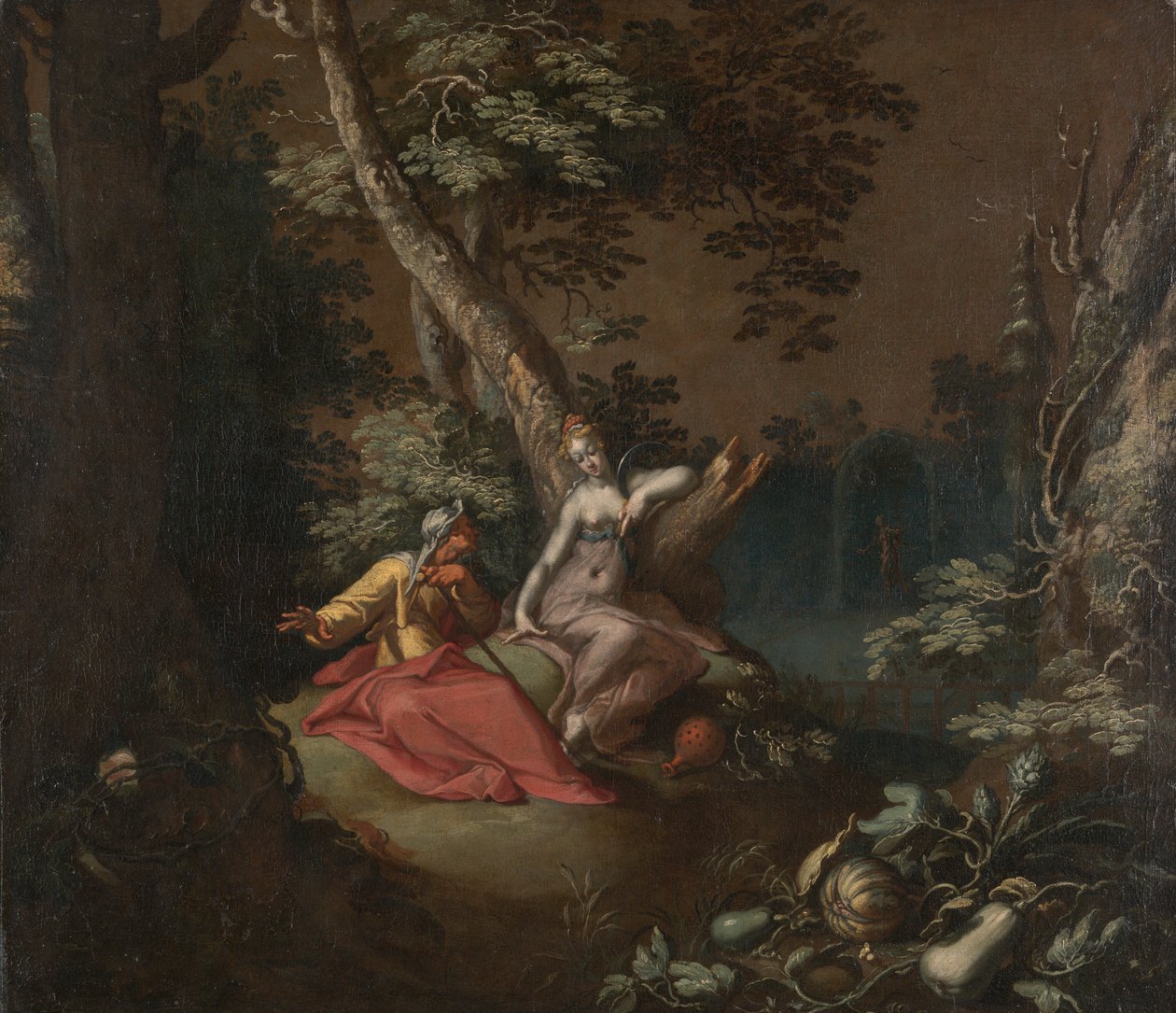 Krajina s Vertumnus a Pomona od Abraham Bloemaert