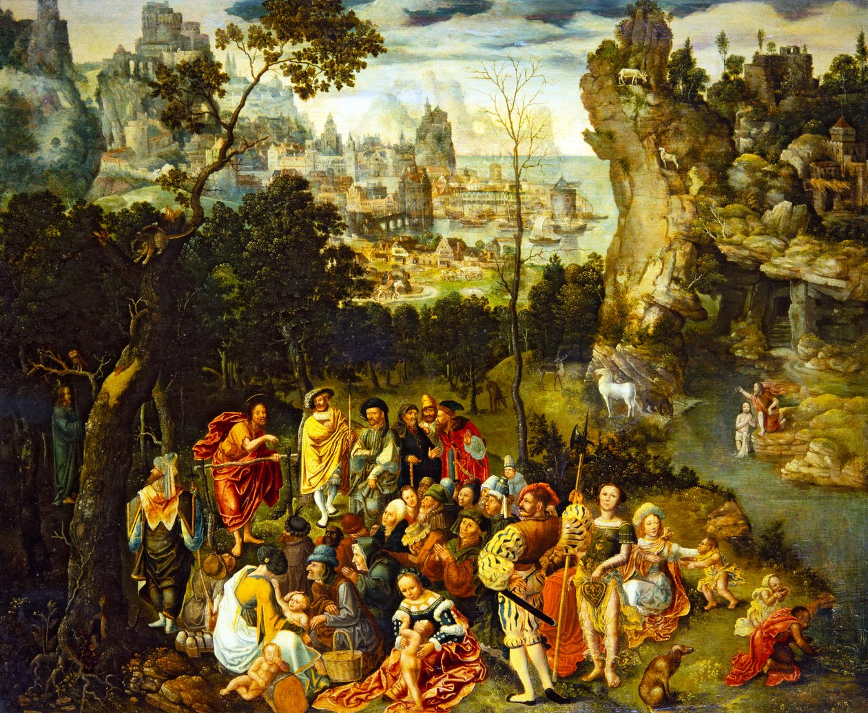 Kázání svatého Jana Křtitele od Abraham Bloemaert