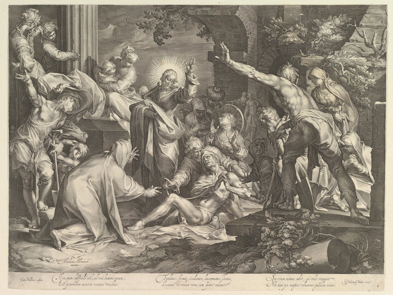 Vzkříšení Lazara, ca. 1600. od Abraham Bloemaert