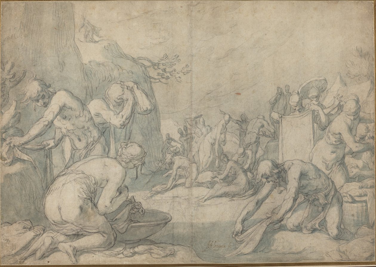 Rituální mytí Izraelitů od Abraham Bloemaert