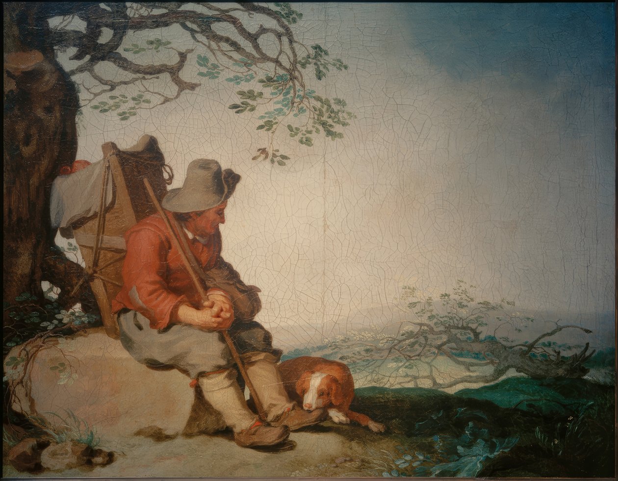 Odpočívající obchodník od Abraham Bloemaert