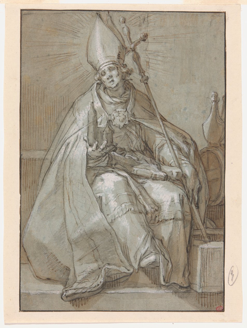 Svatý Willibrord od Abraham Bloemaert