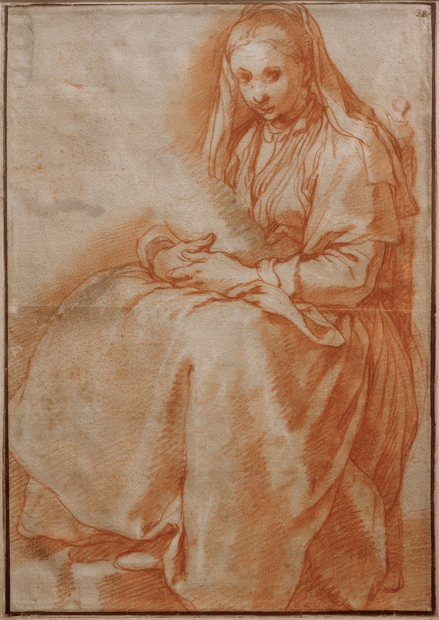 Sedící žena s dítětem od Abraham Bloemaert