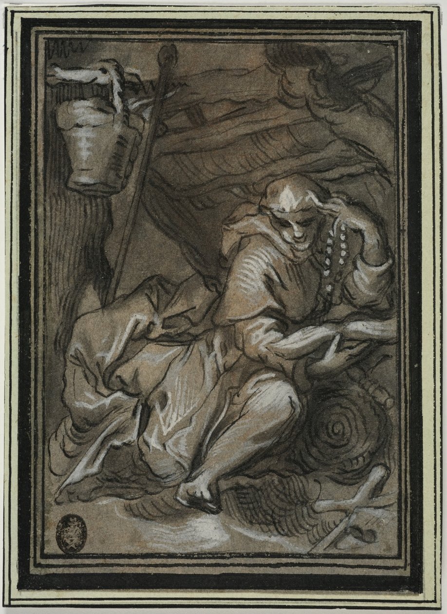 Svatý Hilarion od Abraham Bloemaert