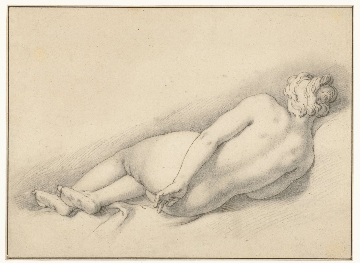 Studie ležícího ženského aktu od Abraham Bloemaert