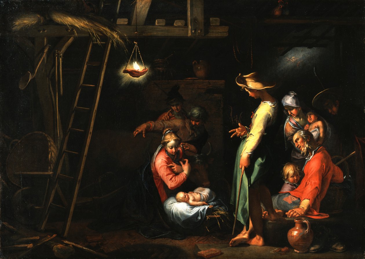 Klanění pastýřů od Abraham Bloemaert
