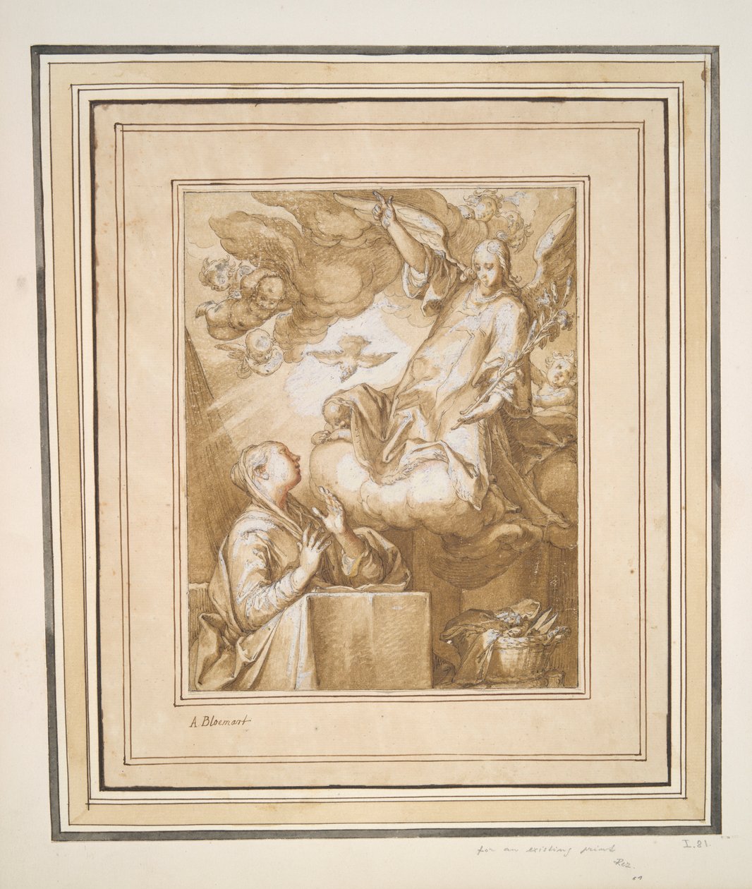 Zvěstování od Abraham Bloemaert
