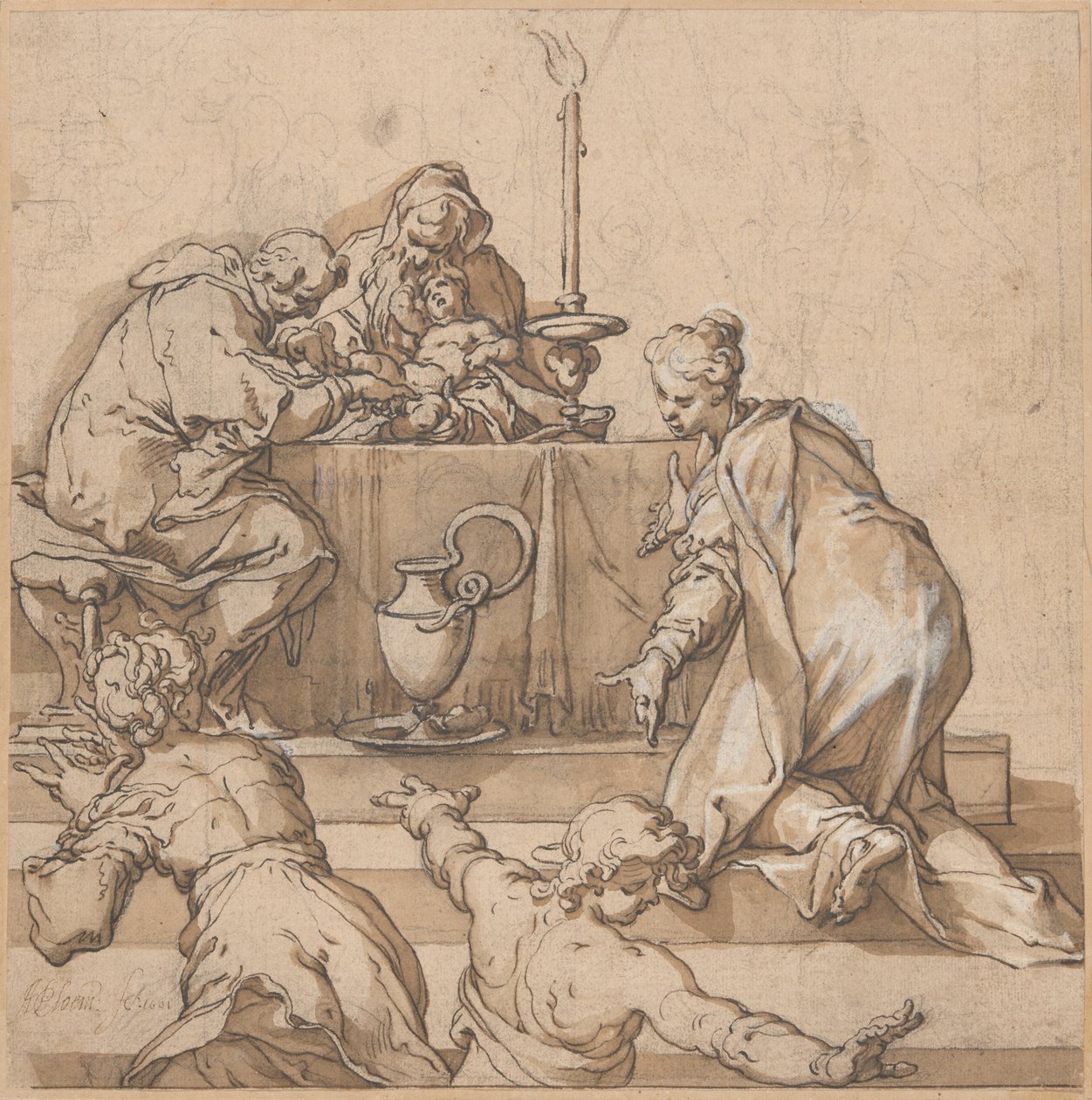 Obřízka od Abraham Bloemaert