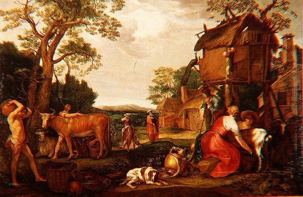 Vyhnání Hagar a Ismaela od Abraham Bloemaert