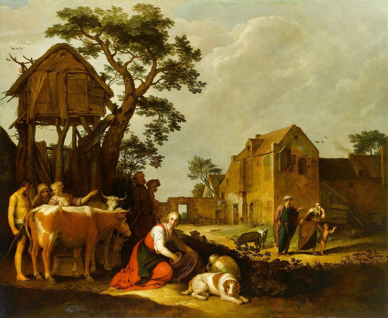 Vyhnání Hagar a Izmaela od Abraham Bloemaert