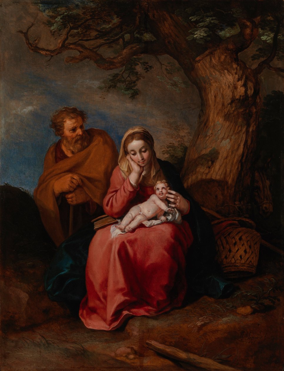 Zbytek na útěku do Egypta od Abraham Bloemaert