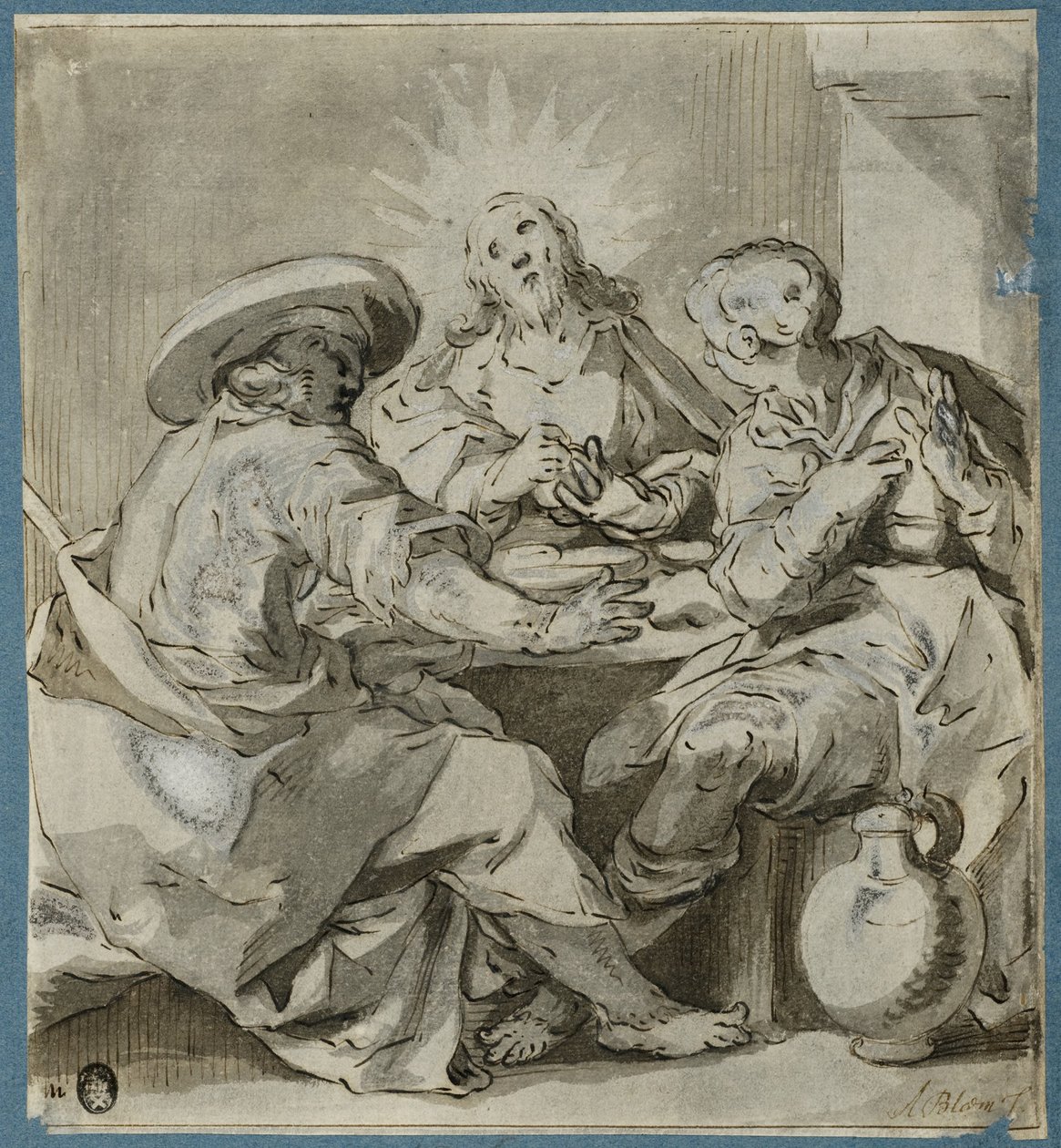 Večeře v Emauzích od Abraham Bloemaert