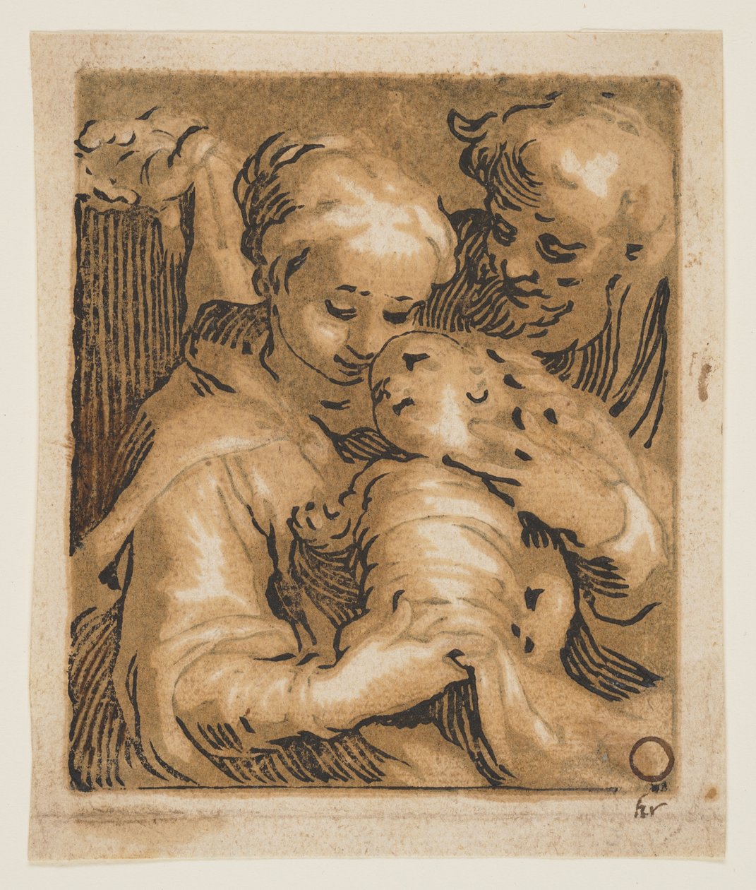 Panna Marie s dítětem a svatým Josefem od Abraham Bloemaert