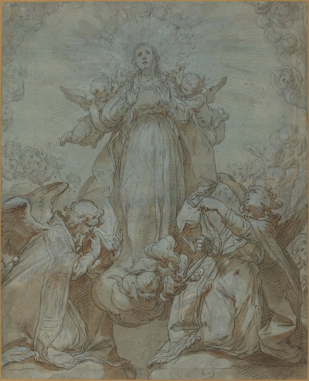 Panna ve slávě od Abraham Bloemaert