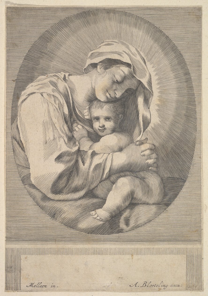 Panna a dítě. od Abraham Blooteling
