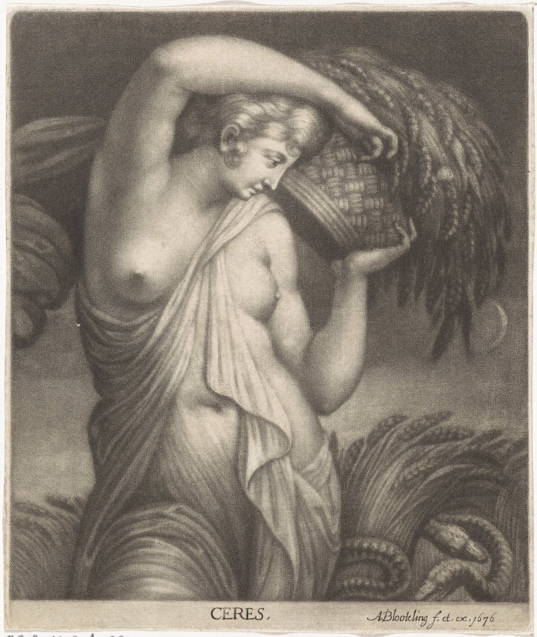 Ceres v kukuřičném poli Ceres (název na objektu) od Abraham Bloteling