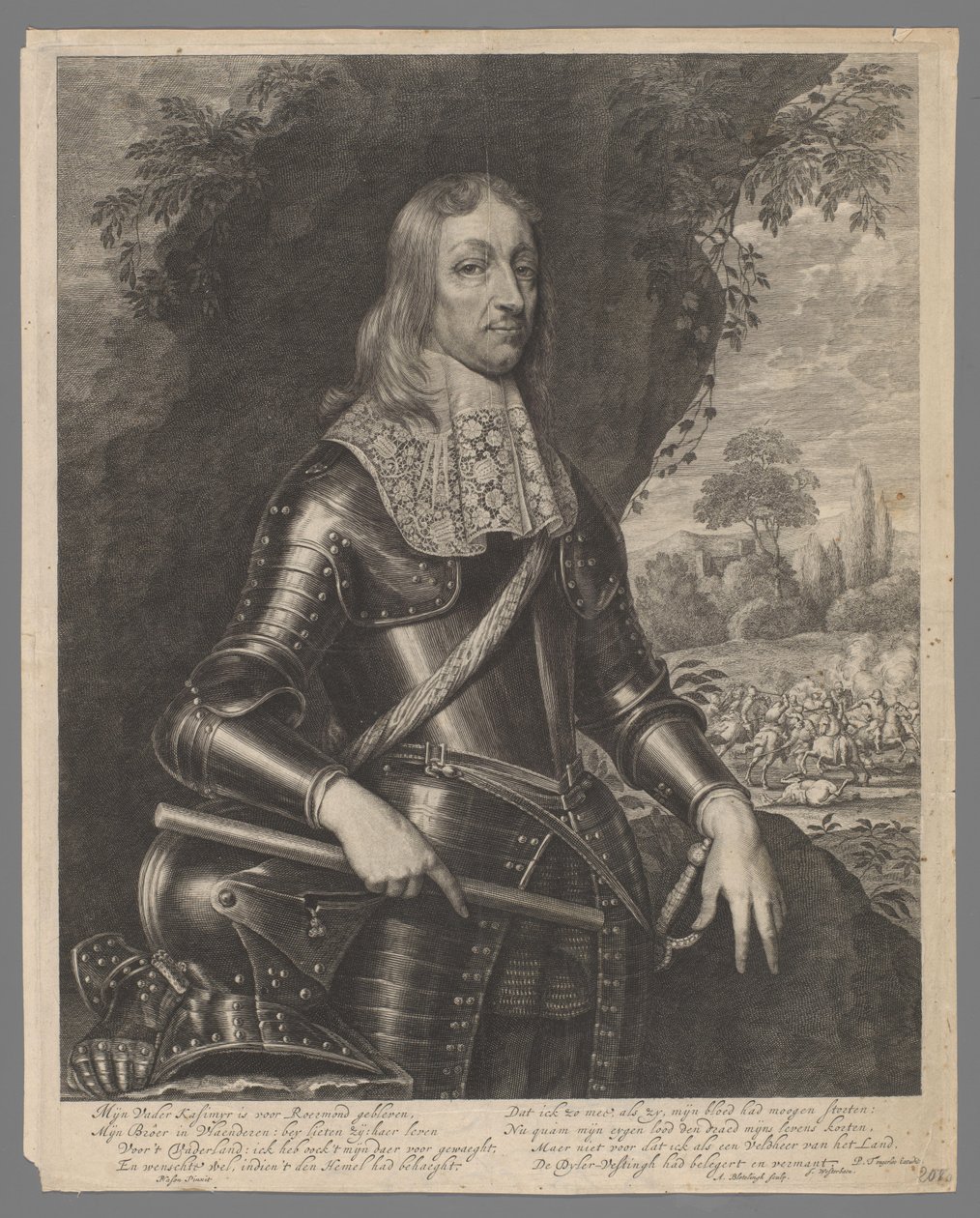 Portrét Willema Frederika, hraběte z Nassau-Dietz od Abraham Bloteling