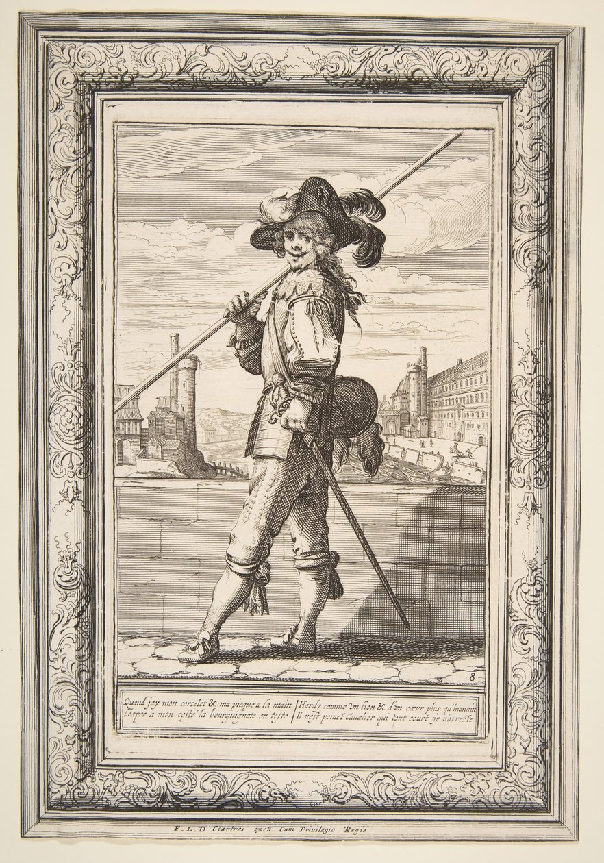 Pikeman, 1632. od Abraham Bosse