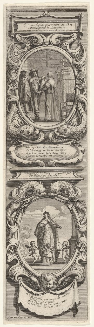 Alegorie na počest narození dauphina, ca. 1638. od Abraham Bosse