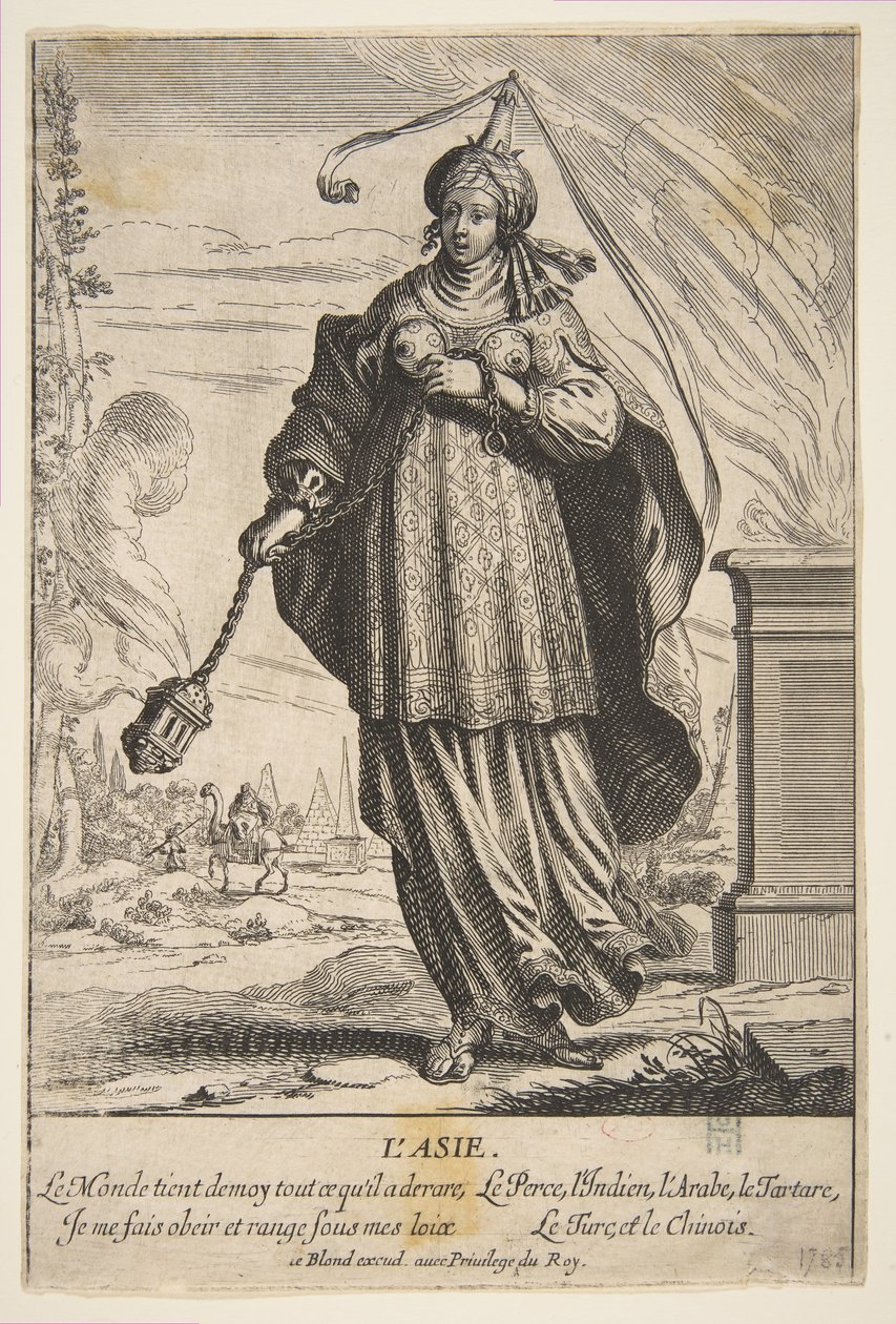 Asie, polovina až konec 17. století. od Abraham Bosse