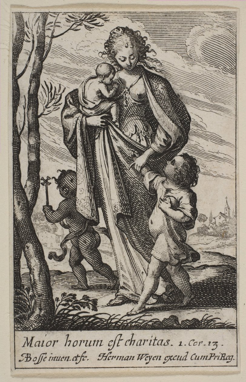 Charita, 1636. od Abraham Bosse