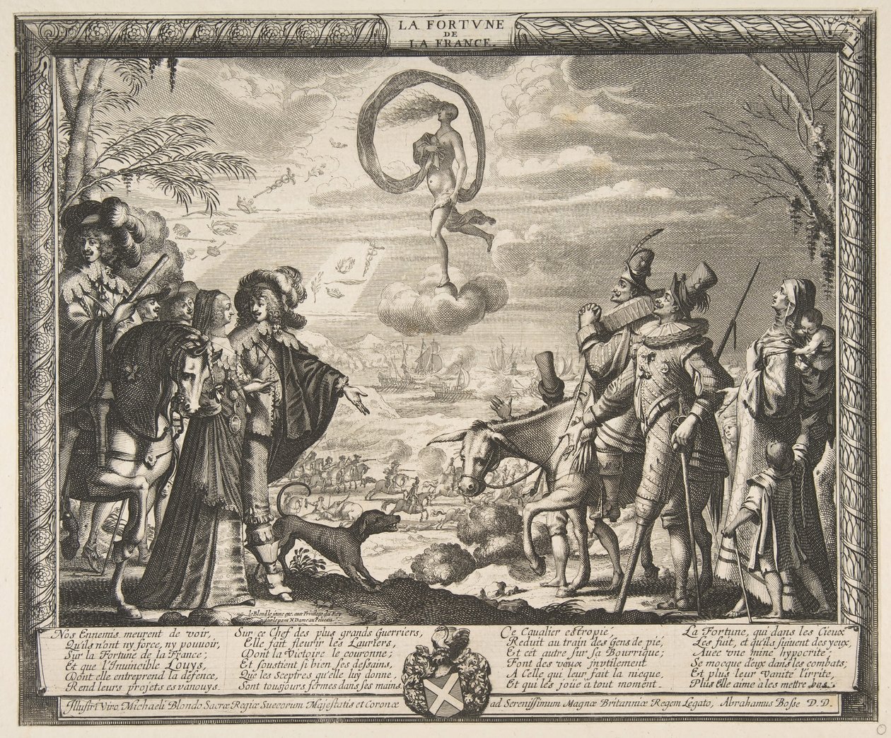 Fortune Favoring France Fortune of France, ca. 1635-37. od Abraham Bosse