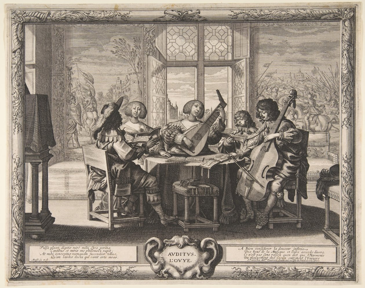 Sluch, ca. 1638. od Abraham Bosse