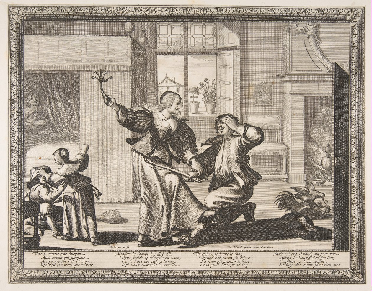 Manžel-Beater, ca. 1633. od Abraham Bosse