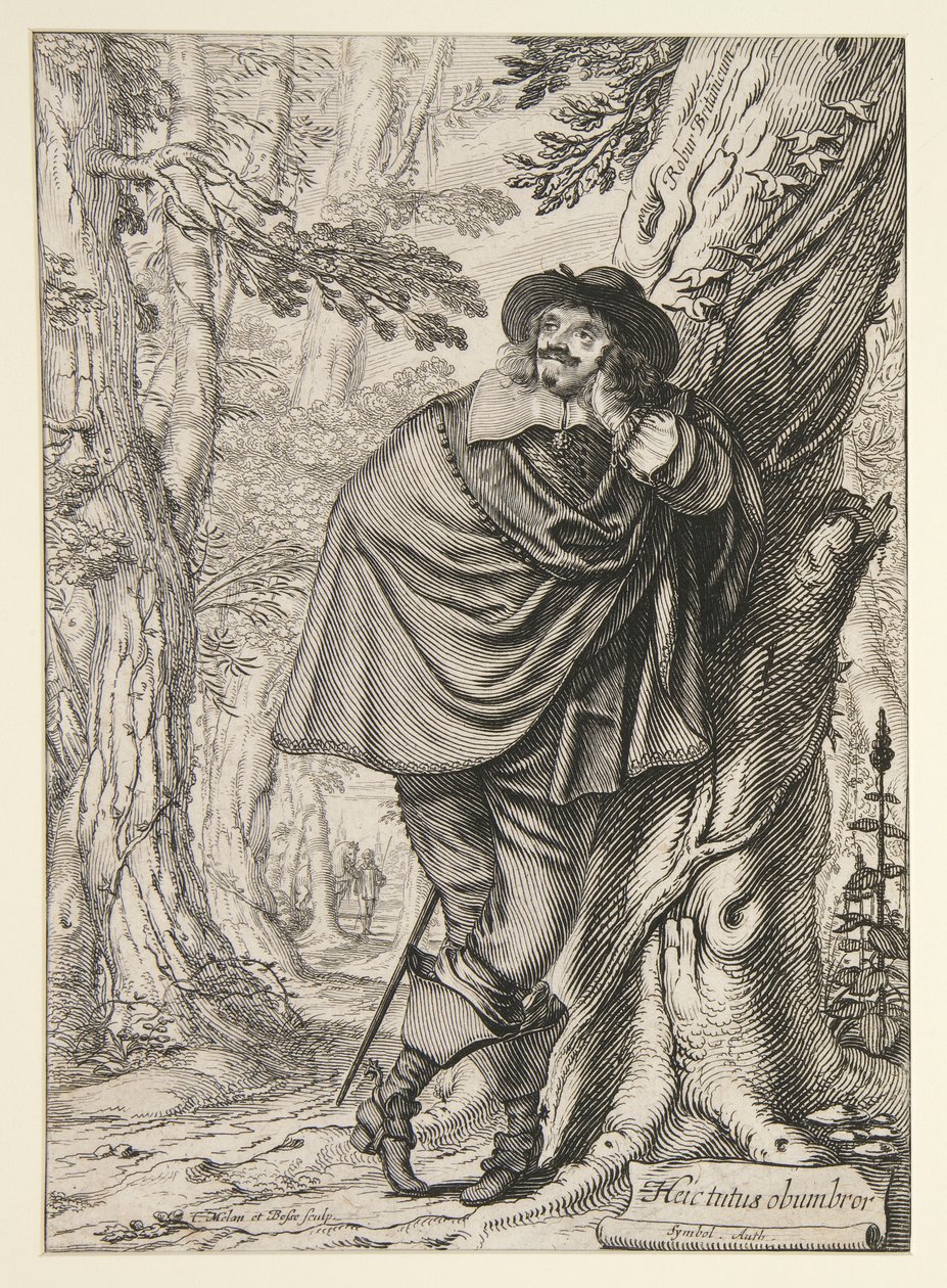 James Howell, předchůdce jeho Dendrologie ou le Forest de Dordonne od Abraham Bosse