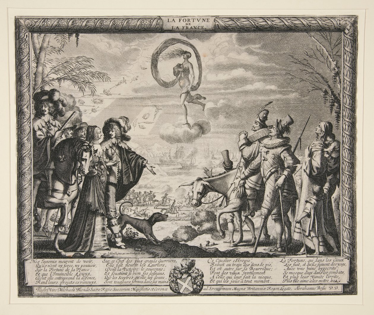 La Fortune de la France, ze sady 4 tisků od Abraham Bosse