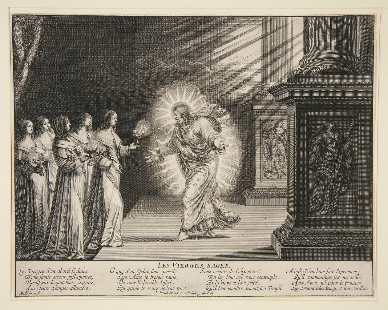 The Wise Virgins: The Foolish Virgins (6 ze 7 výtisků v sérii) od Abraham Bosse